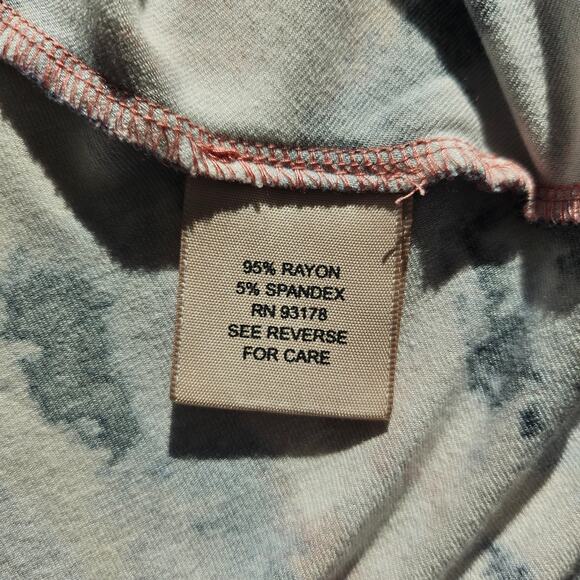 Philosophy Size Sm Abstract Print Asymmetrical Hem Tunic Top Multicolor Stretch - Picture 9 of 9